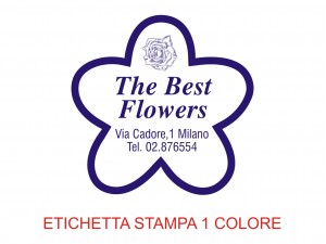 Etichette adesive per fioristi, fiorai e vivaisti (mm 38x37)  (cod.49G)